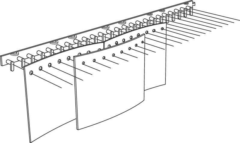 12" Strips 100% Overlap