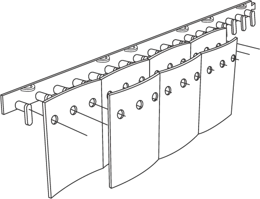 6" Strips 100% Overlap