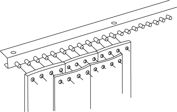 8" Strips 100% Overlap