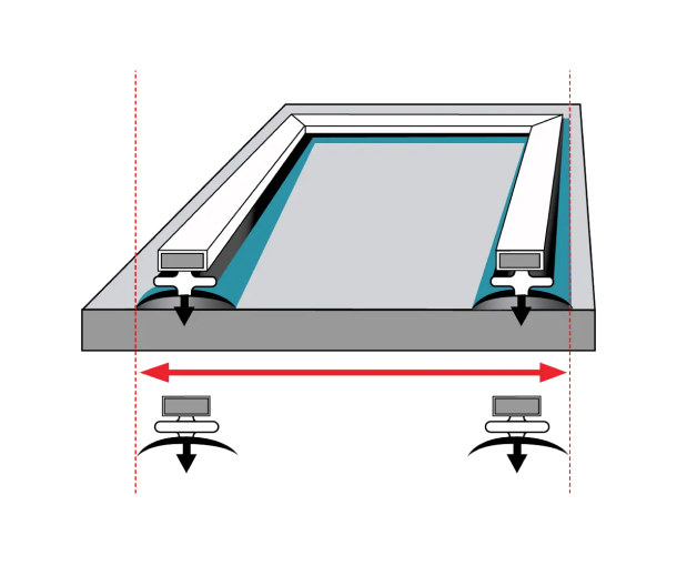 Corner to corner measurement diagram